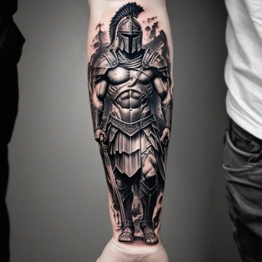 Spartan tattoos for men designs