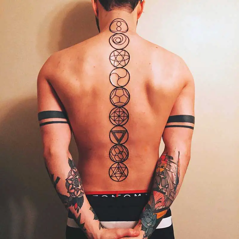 spine tattoos for men 0024