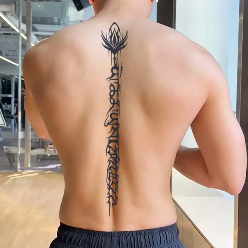 spine tattoos for men 0027