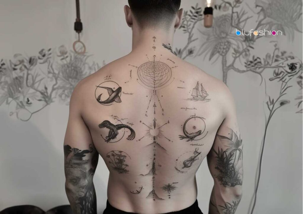 spine tattoos for men 0041