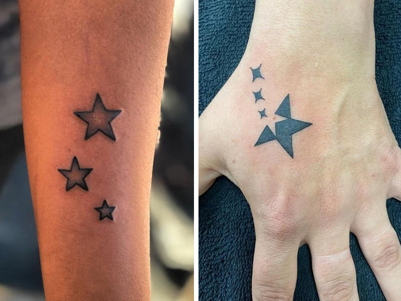 star tattoos on neck for men 0028