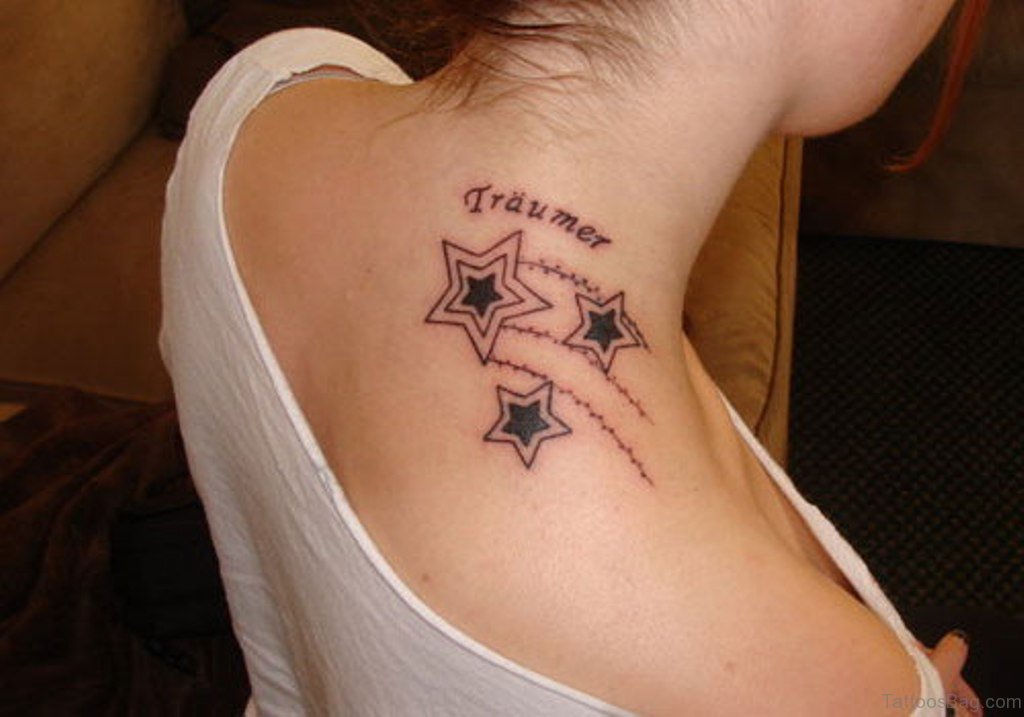 star tattoos on neck for men 0036