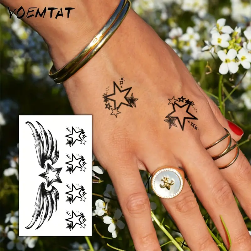 star tattoos on neck for men 0042