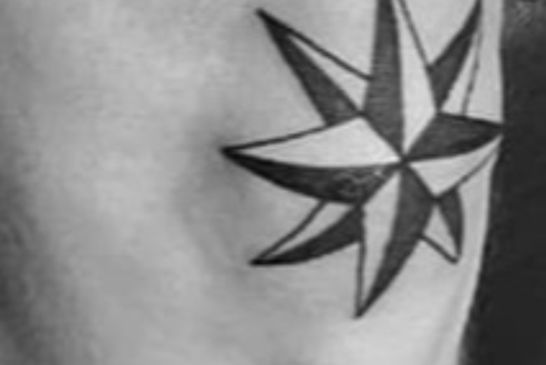 star tattoos on neck for men 0065