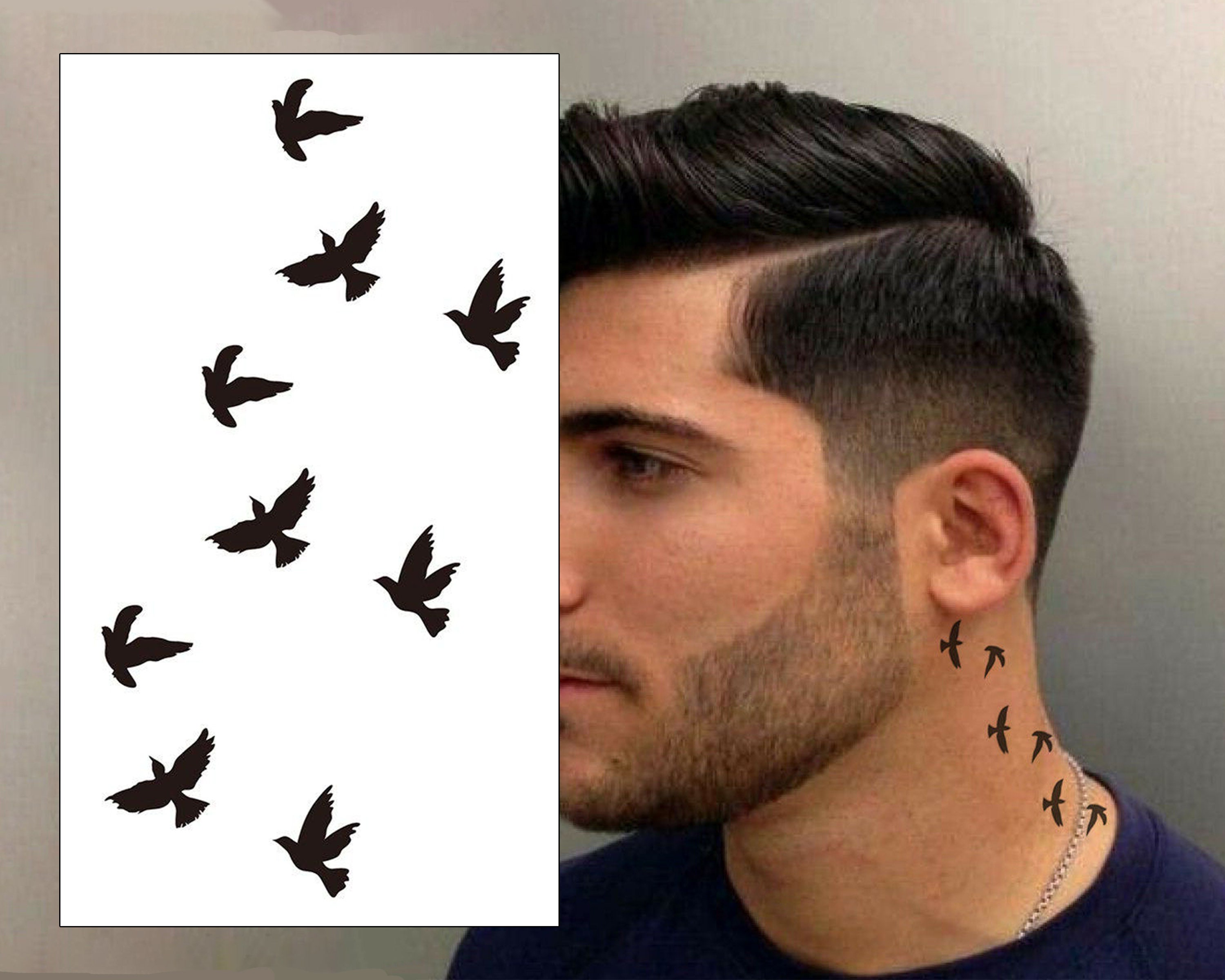 star tattoos on neck for men 0079