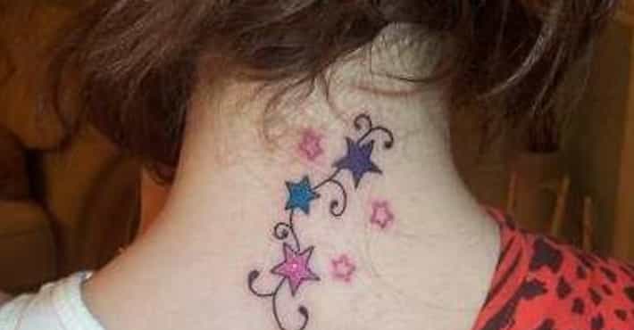 star tattoos on neck for men 0096