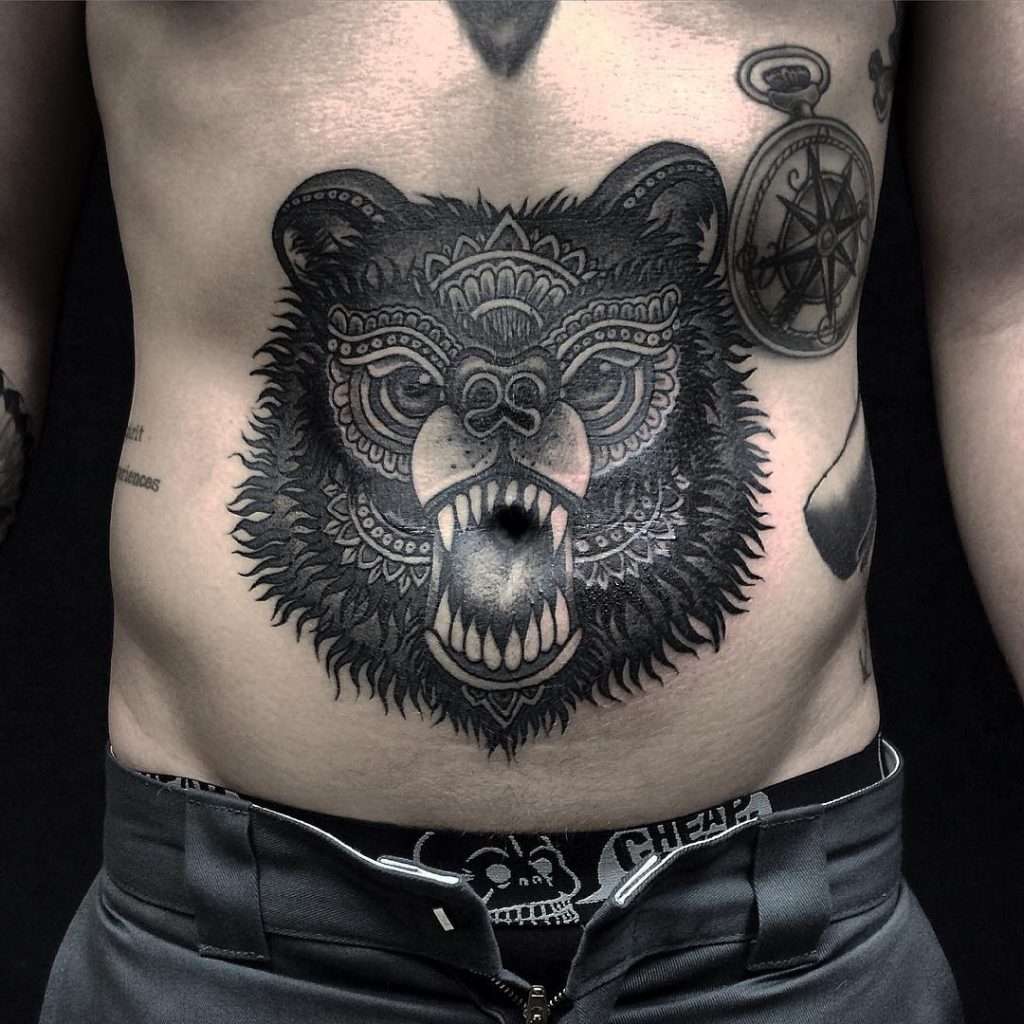 stomach tattoos for men 0015