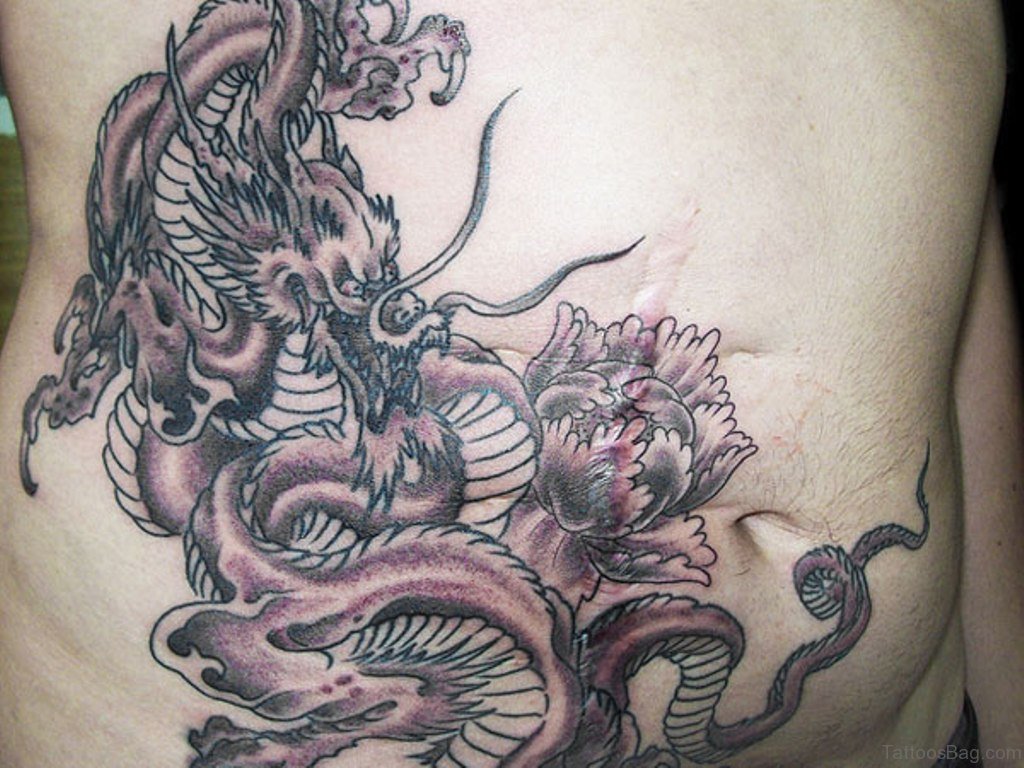 stomach tattoos for men 0035