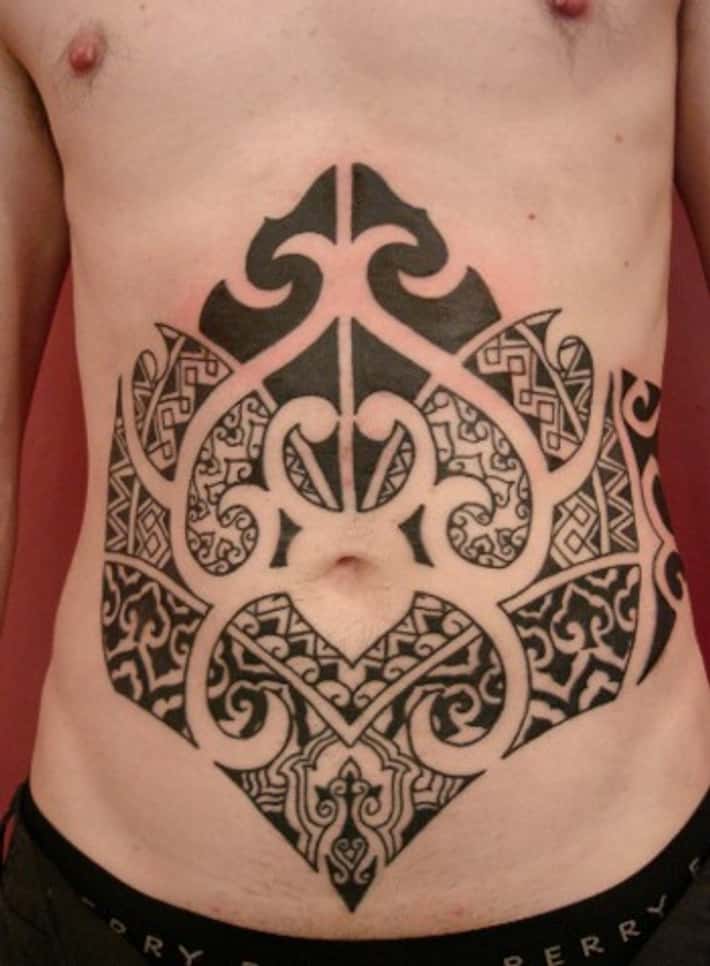 stomach tattoos for men 0036