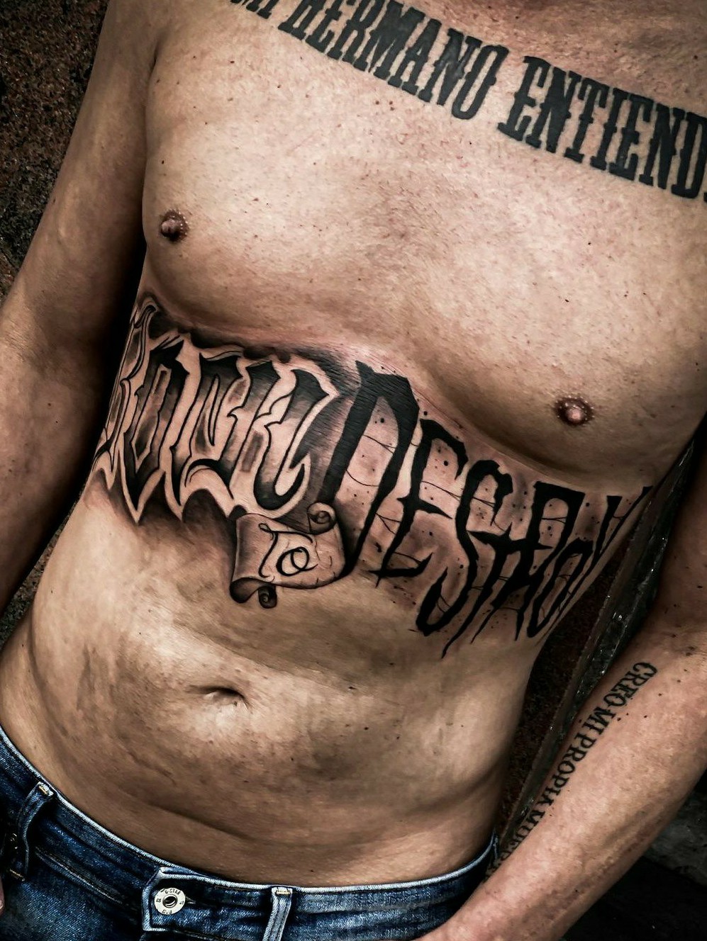 stomach tattoos for men 0046