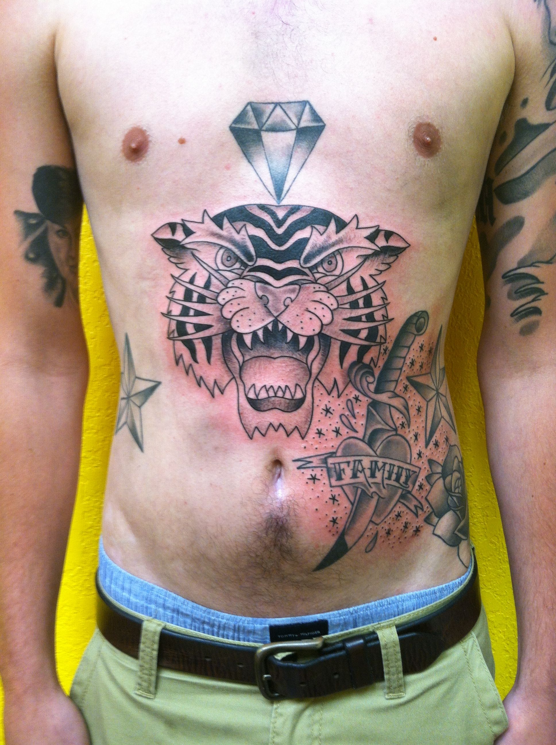 stomach tattoos for men 0051