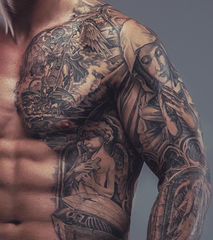 stomach tattoos for men 0060