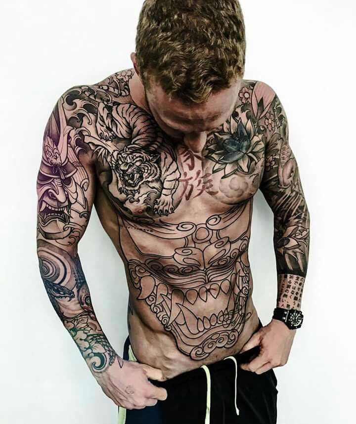 stomach tattoos for men 0063