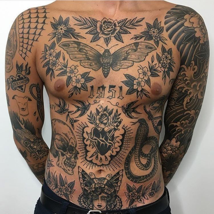 stomach tattoos for men 0071