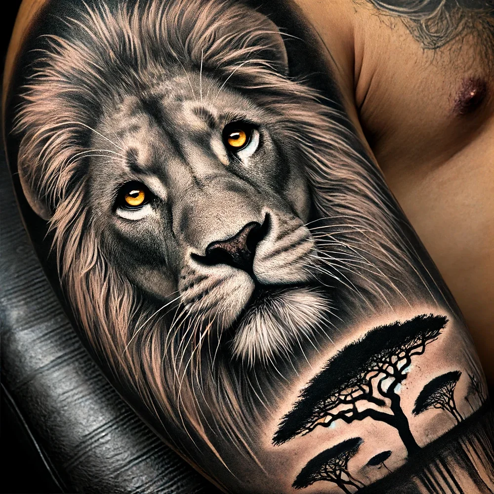 strength power tattoos for men