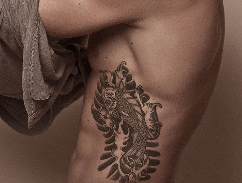 stylish rib tattoos for men