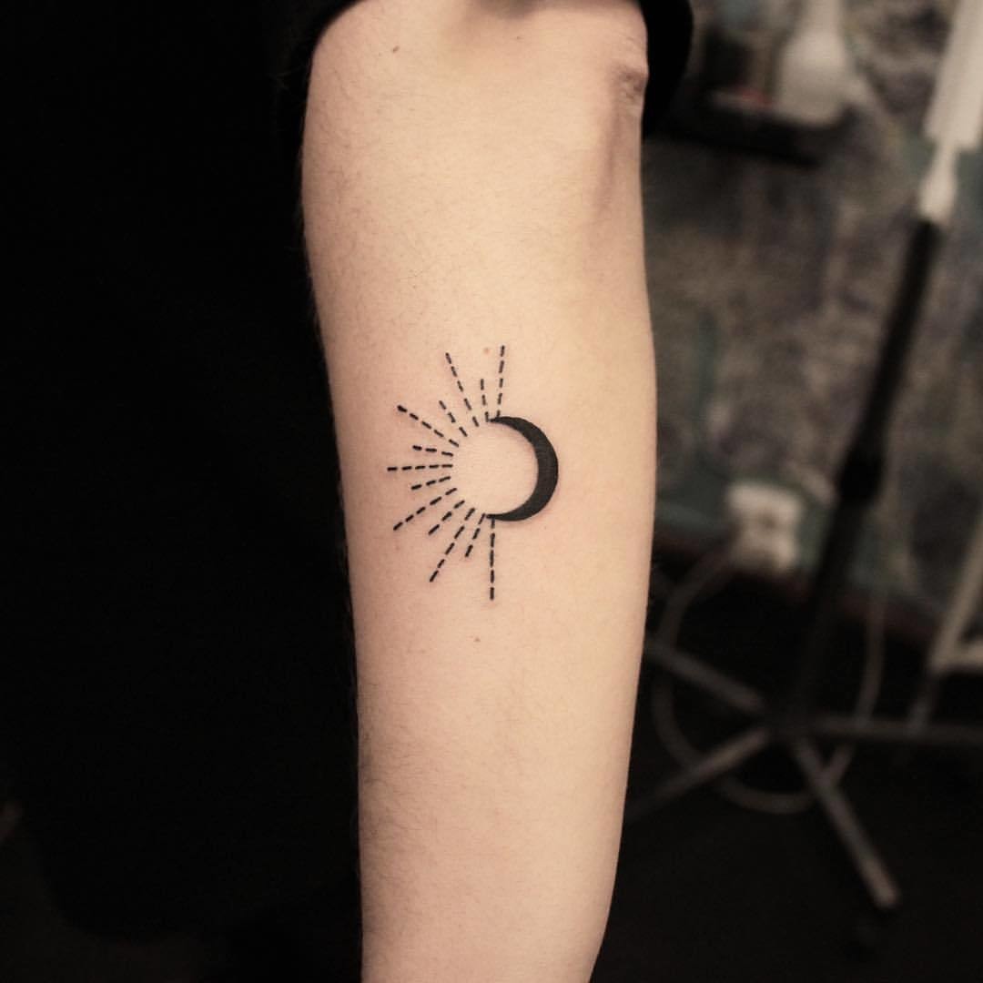 sun and moon tattoos for men sleeve designs