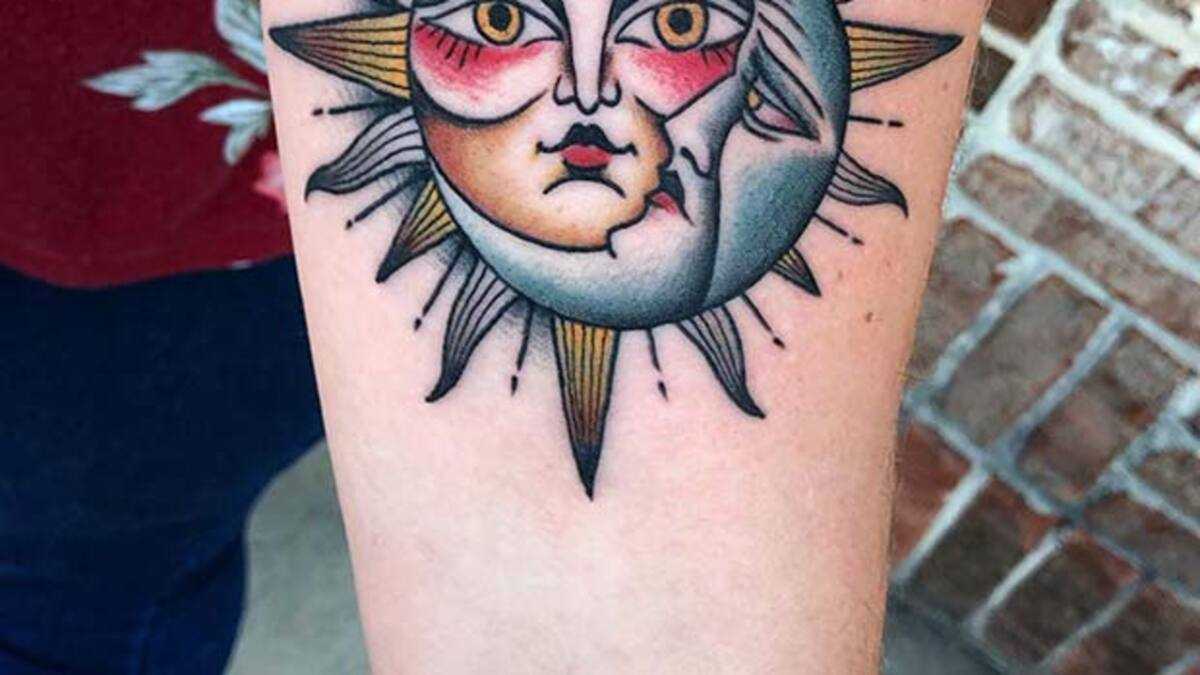 sun and moon tattoos for men 0015