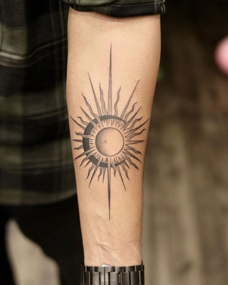 sun and moon tattoos for men 0016