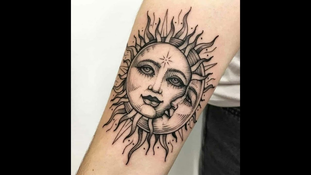 sun and moon tattoos for men 0020