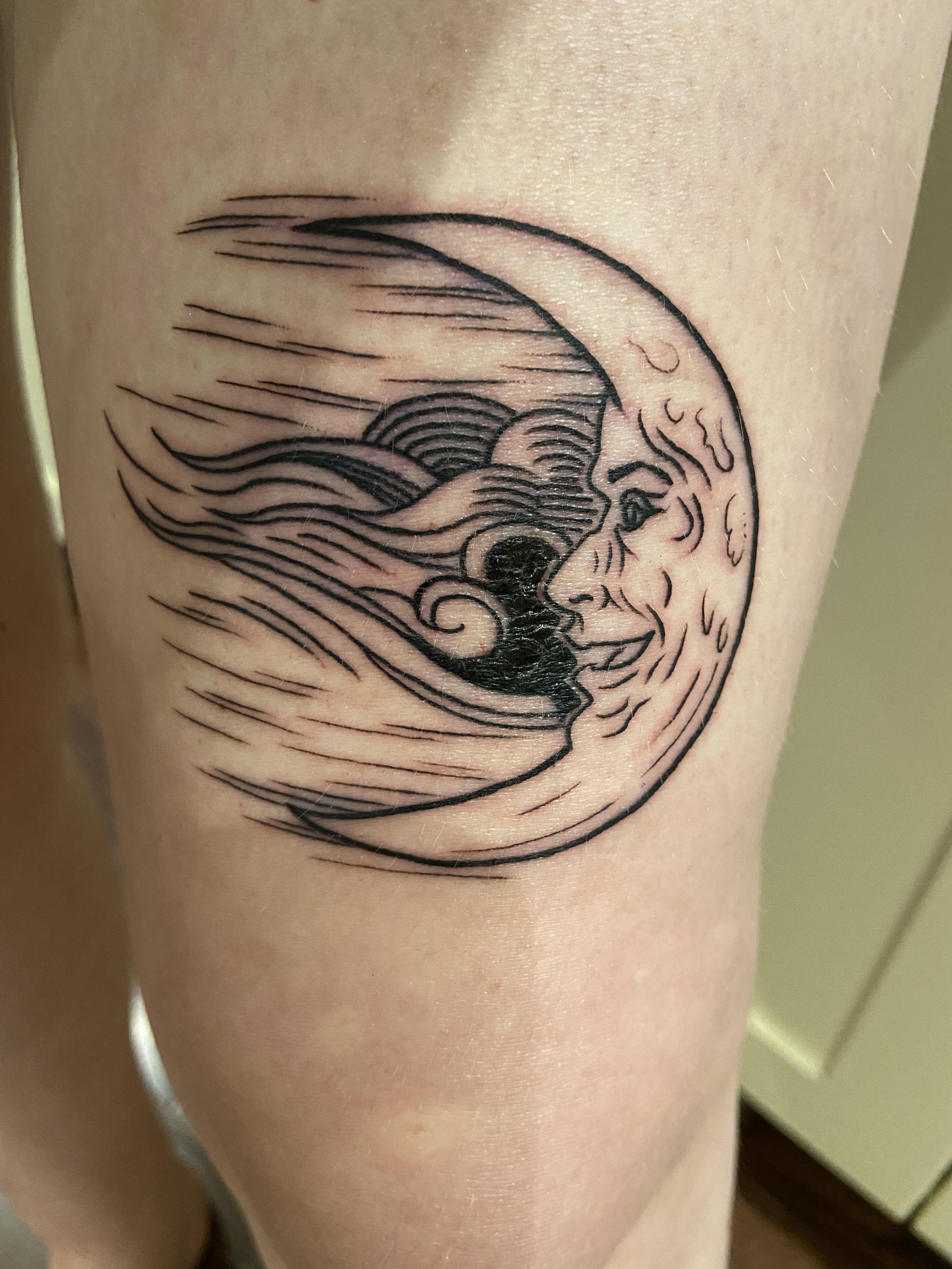 sun and moon tattoos for men 0021