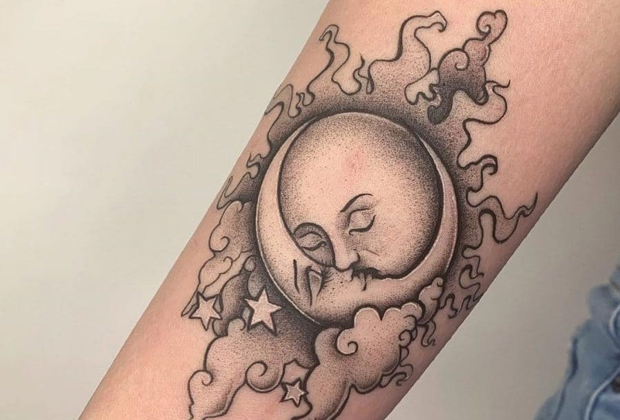 sun and moon tattoos for men 0032