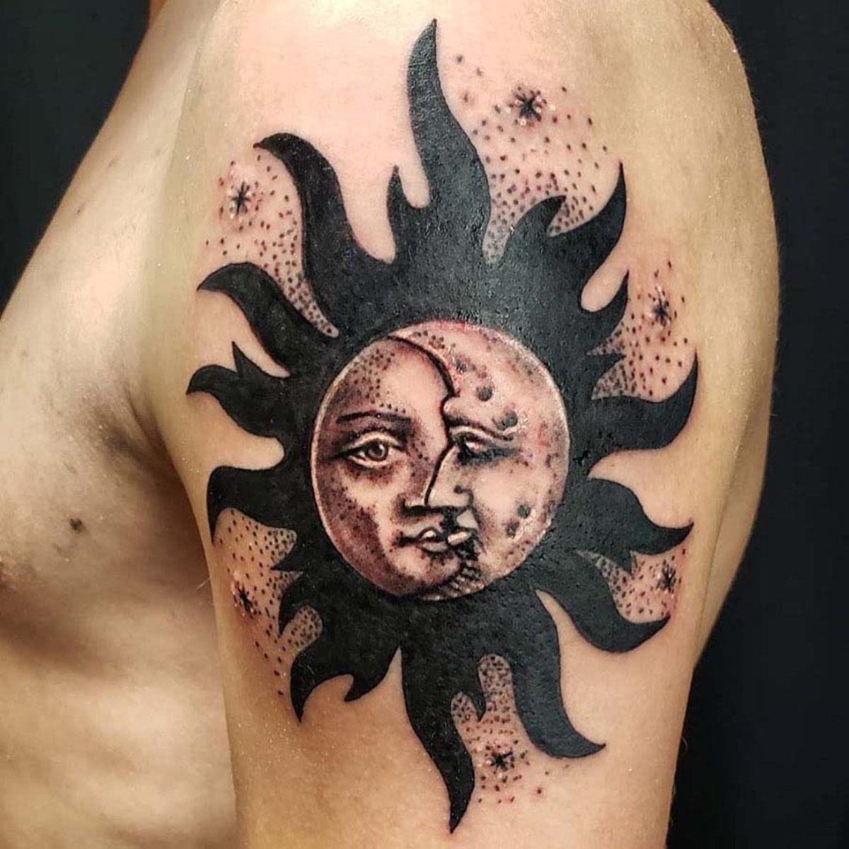 sun and moon tattoos for men 0033