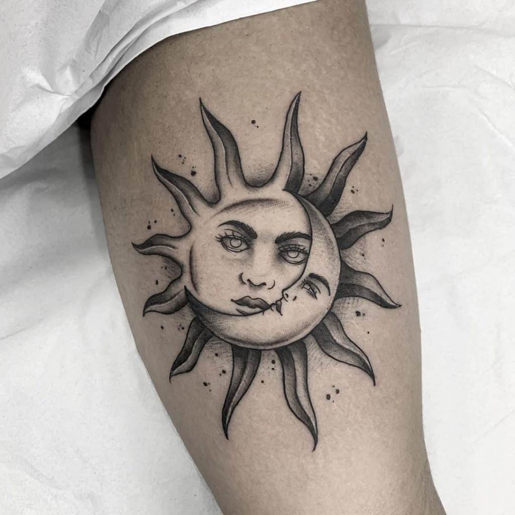 sun and moon tattoos for men 0036