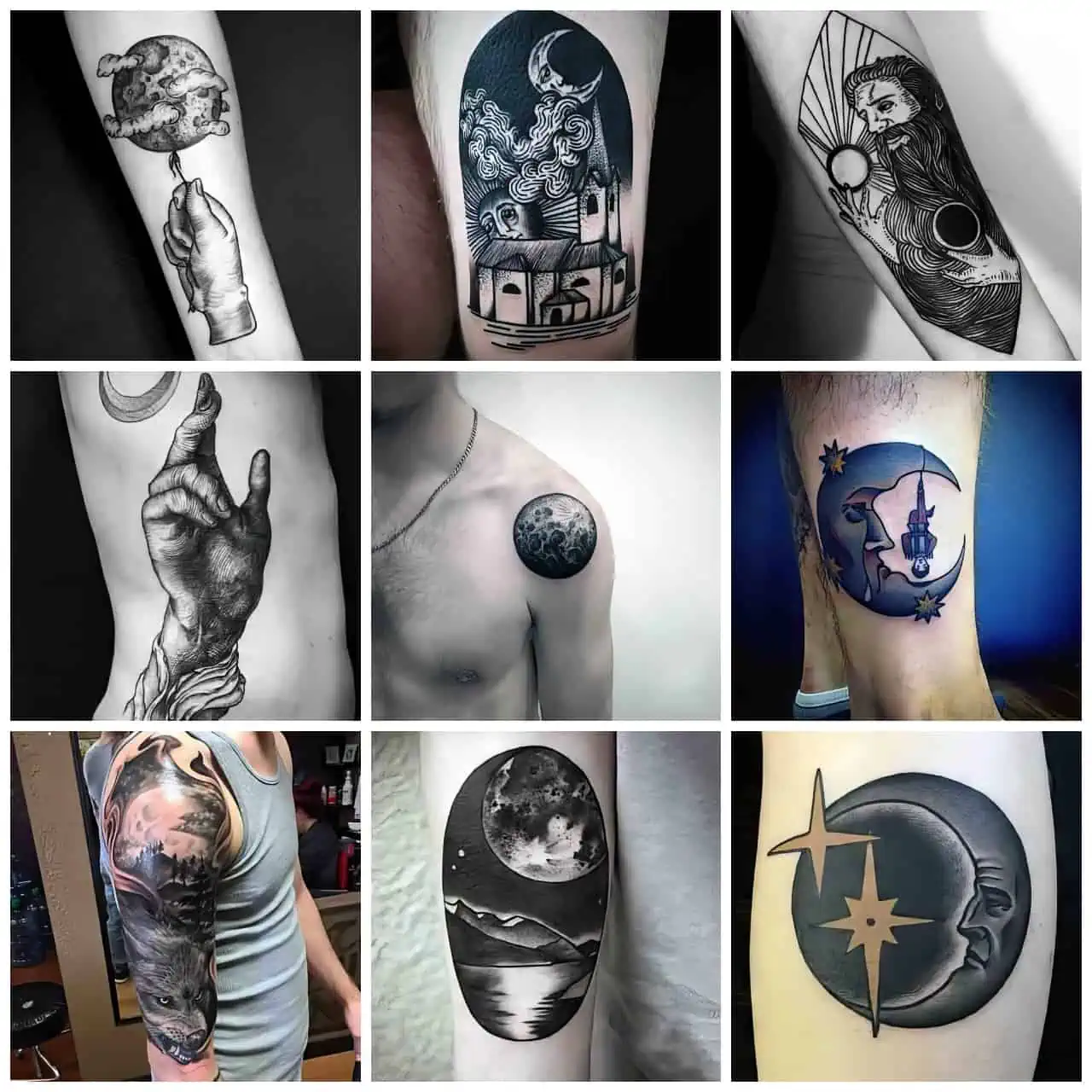 sun and moon tattoos for men 0038