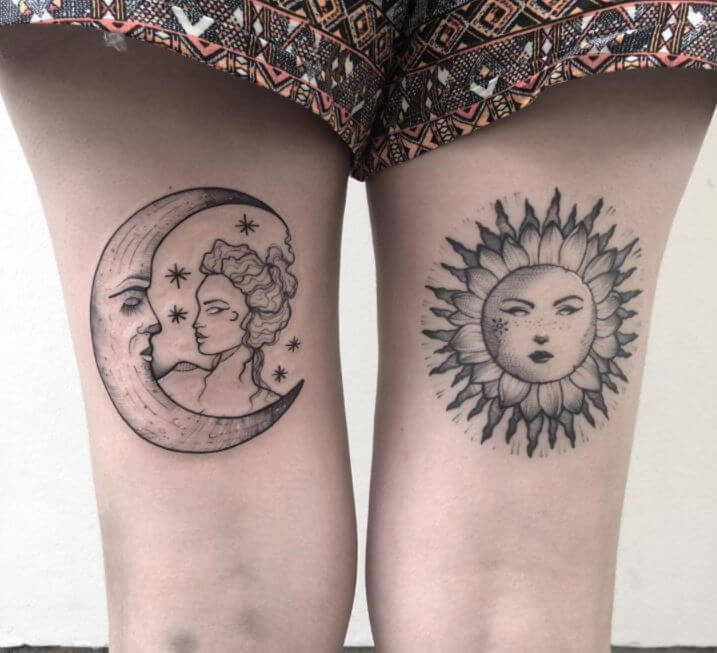 sun and moon tattoos for men 0049