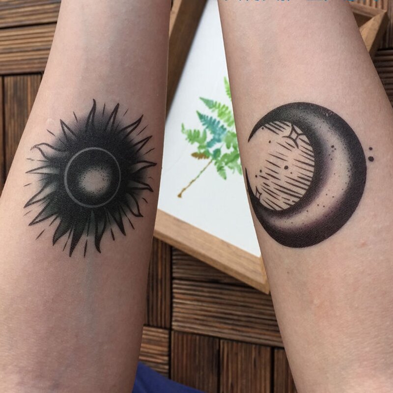 sun and moon tattoos for men 0057