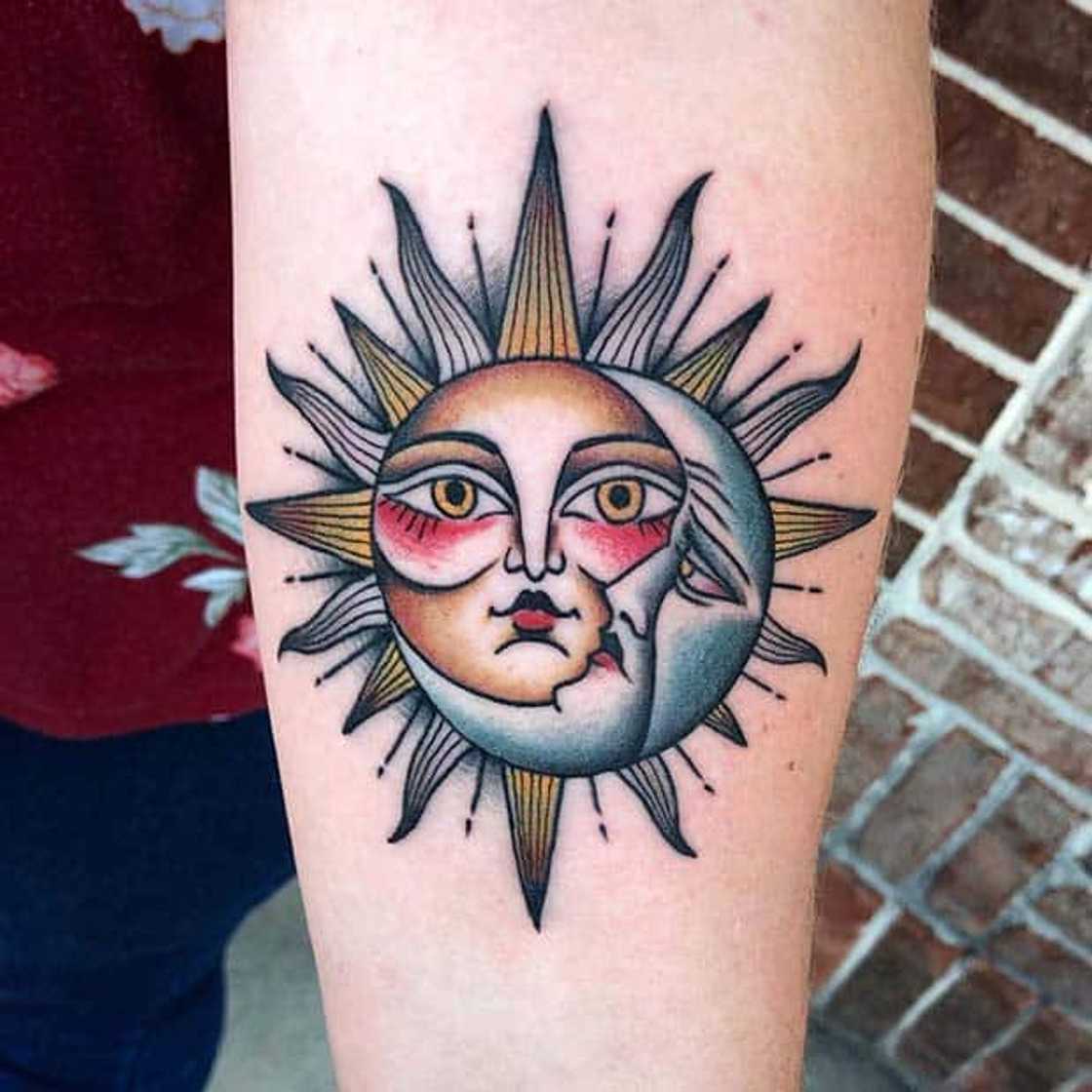 sun and moon tattoos for men 0065