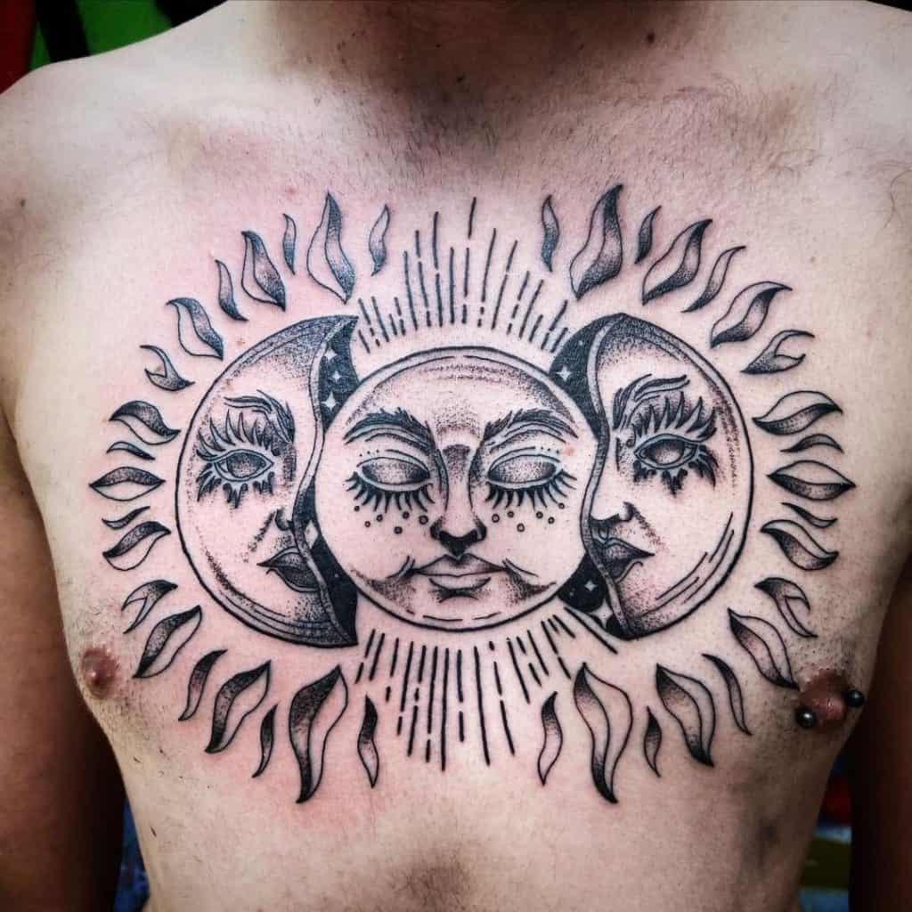 sun and moon tattoos for men 0070