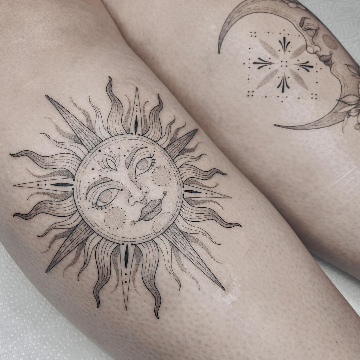 sun and moon tattoos for men 0077