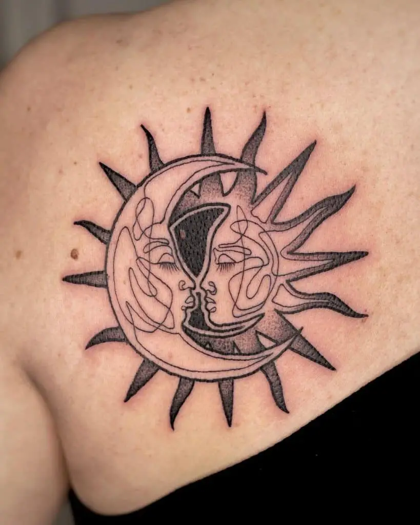 sun and moon tattoos for men 0095