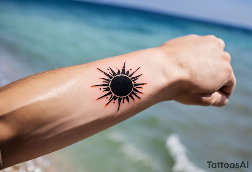 sun tattoos for men design ideas