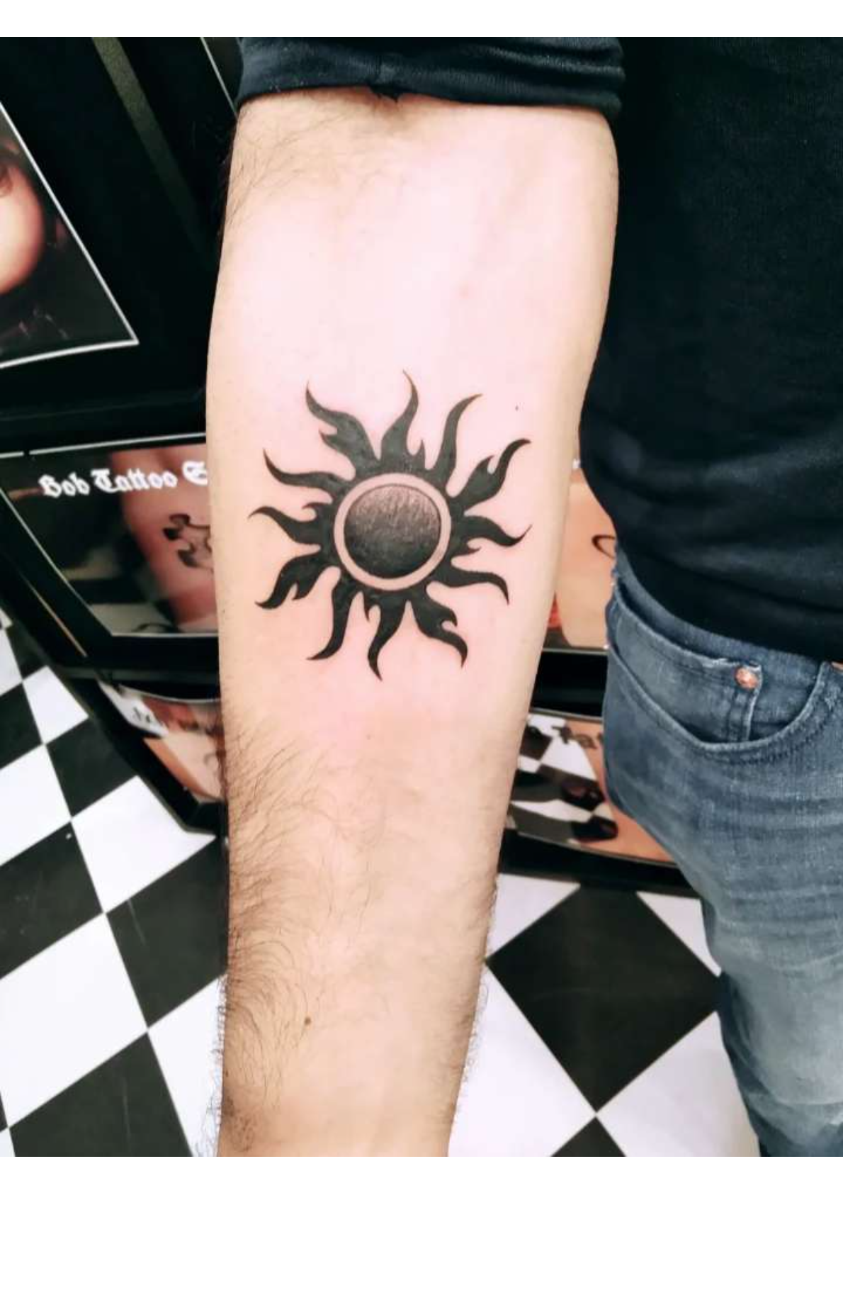 sun tattoos for men 0017