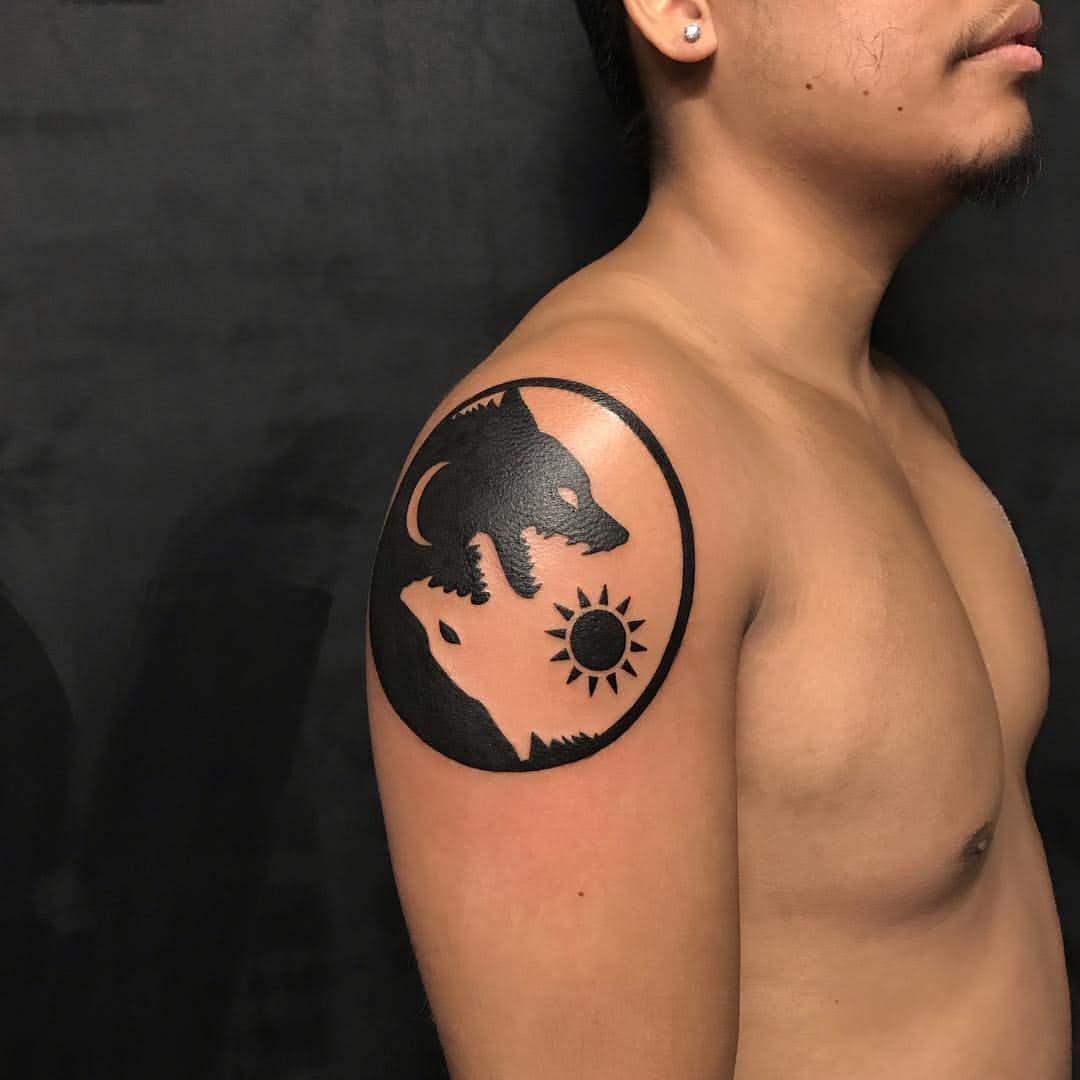 sun tattoos for men 0018