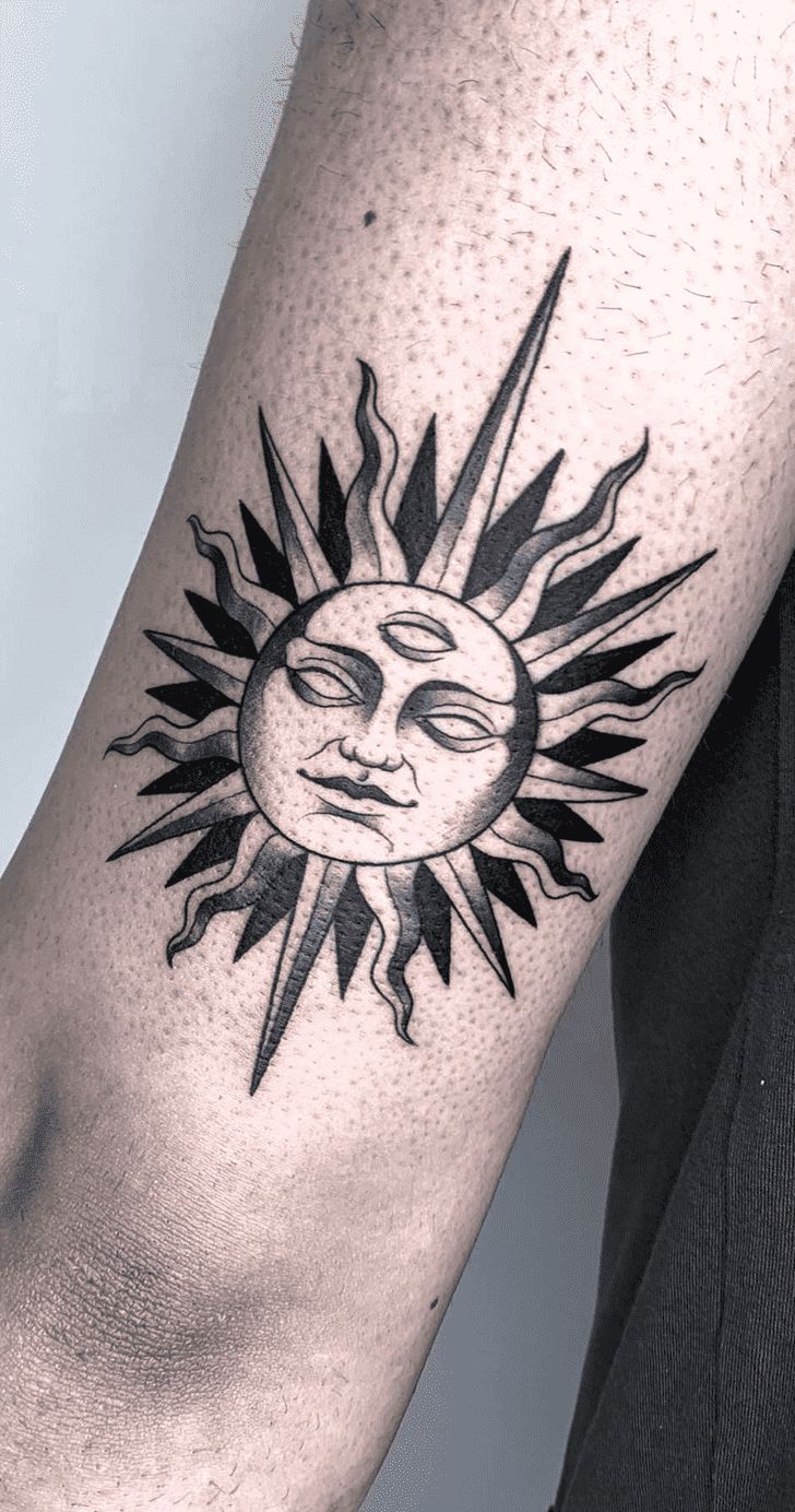 sun tattoos for men 0022