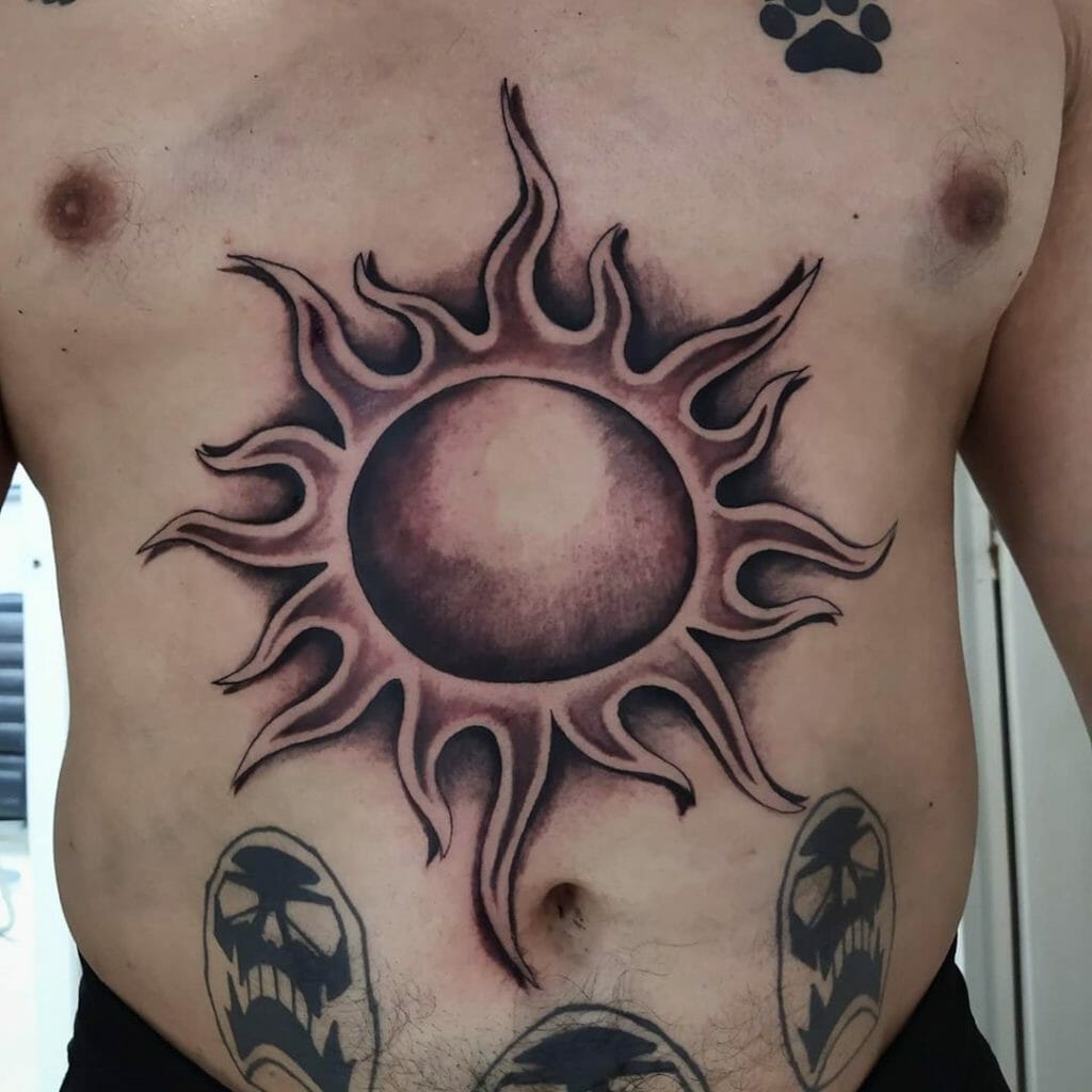 sun tattoos for men 0049