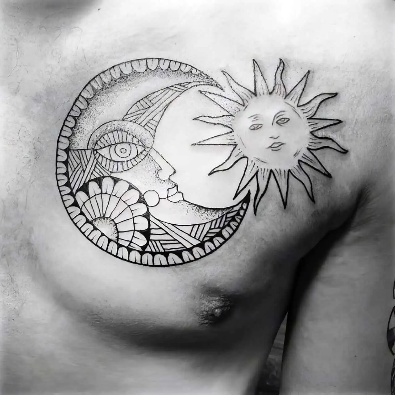 sun tattoos for men 0068