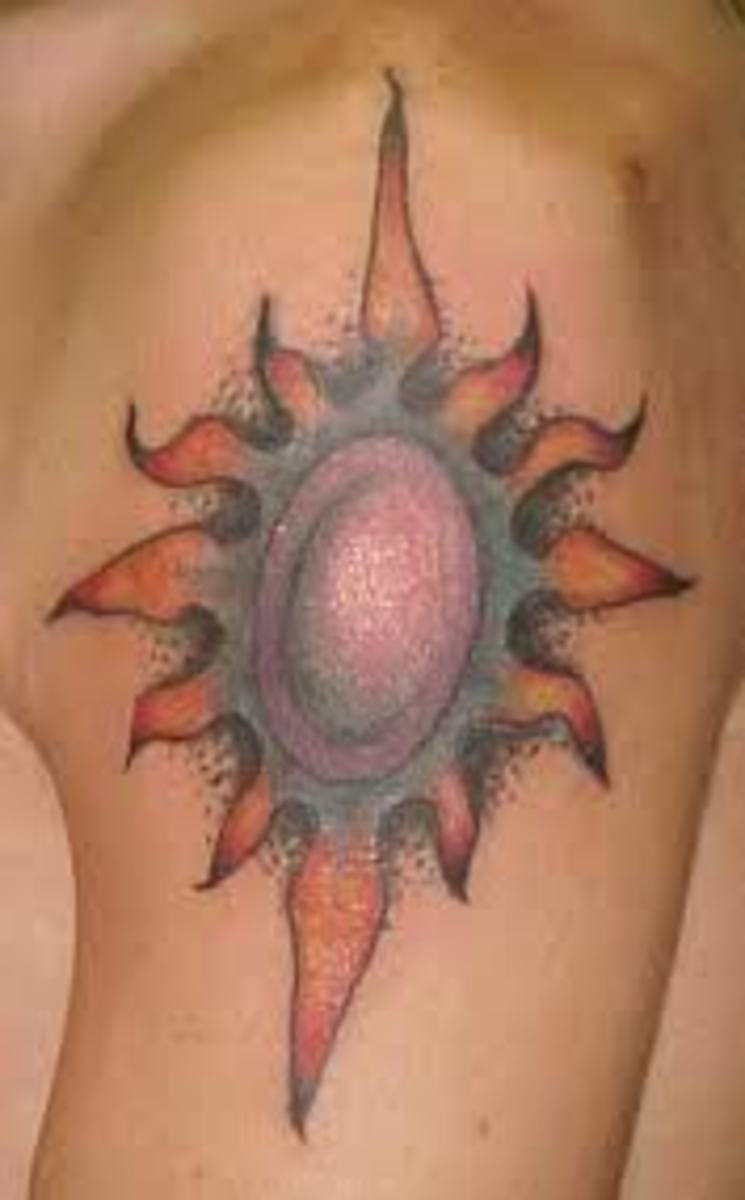 sun tattoos for men 0069