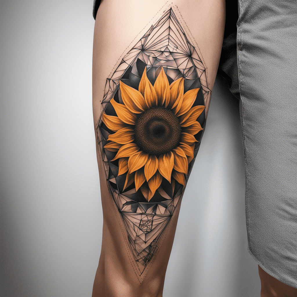 sunflower tattoos for men ideas