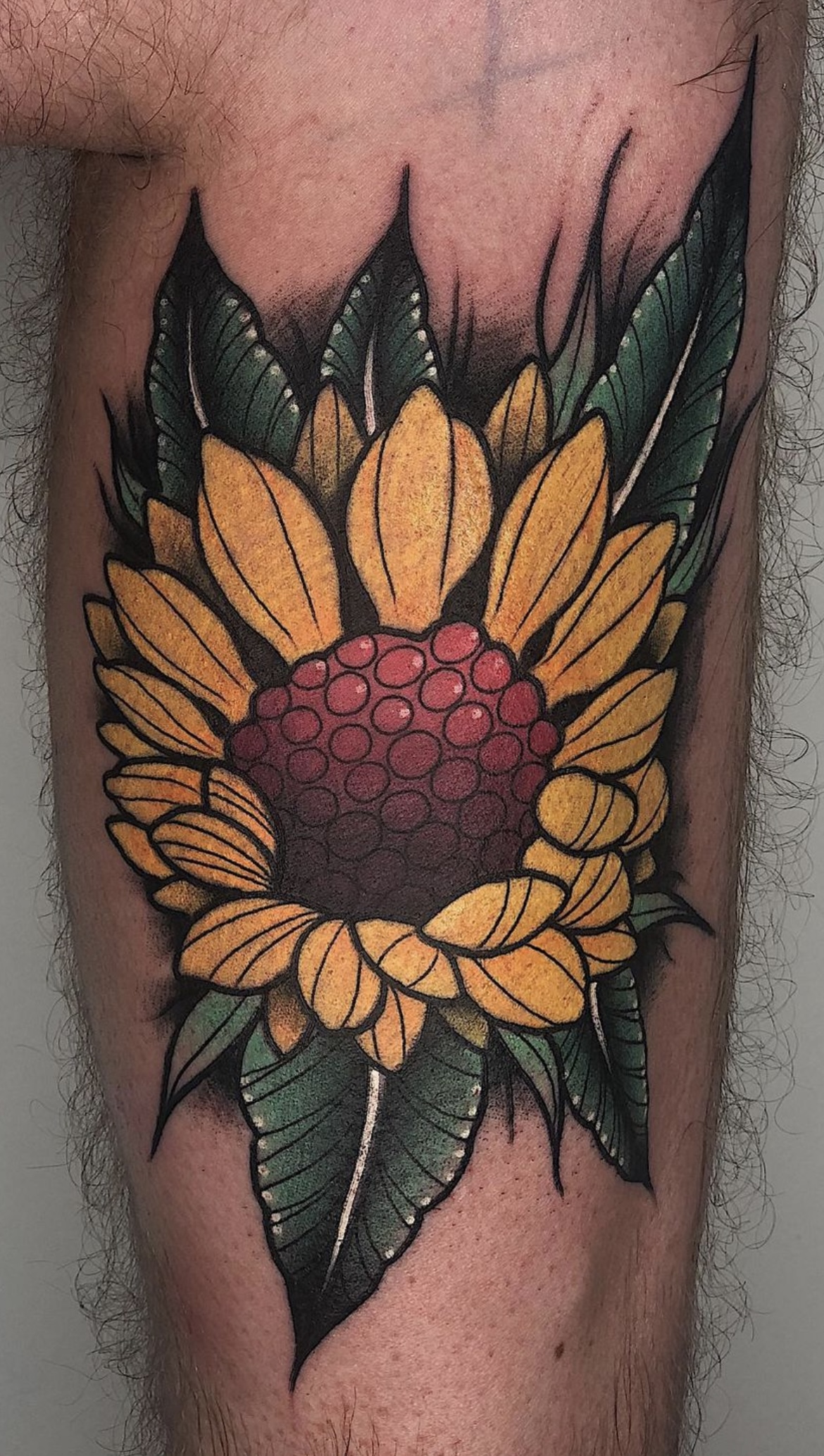 sunflower tattoos for men 0025