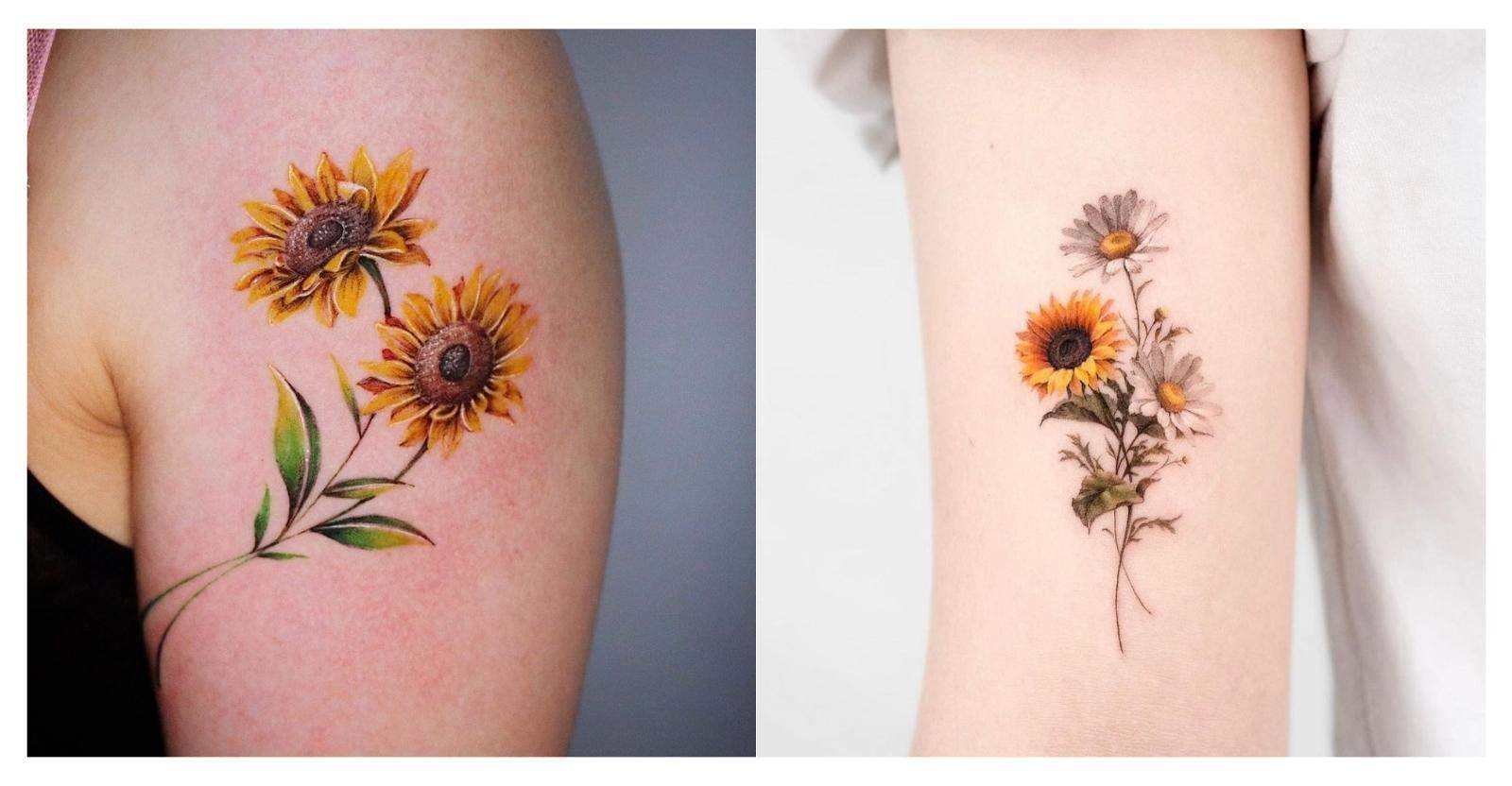 sunflower tattoos for men 0035