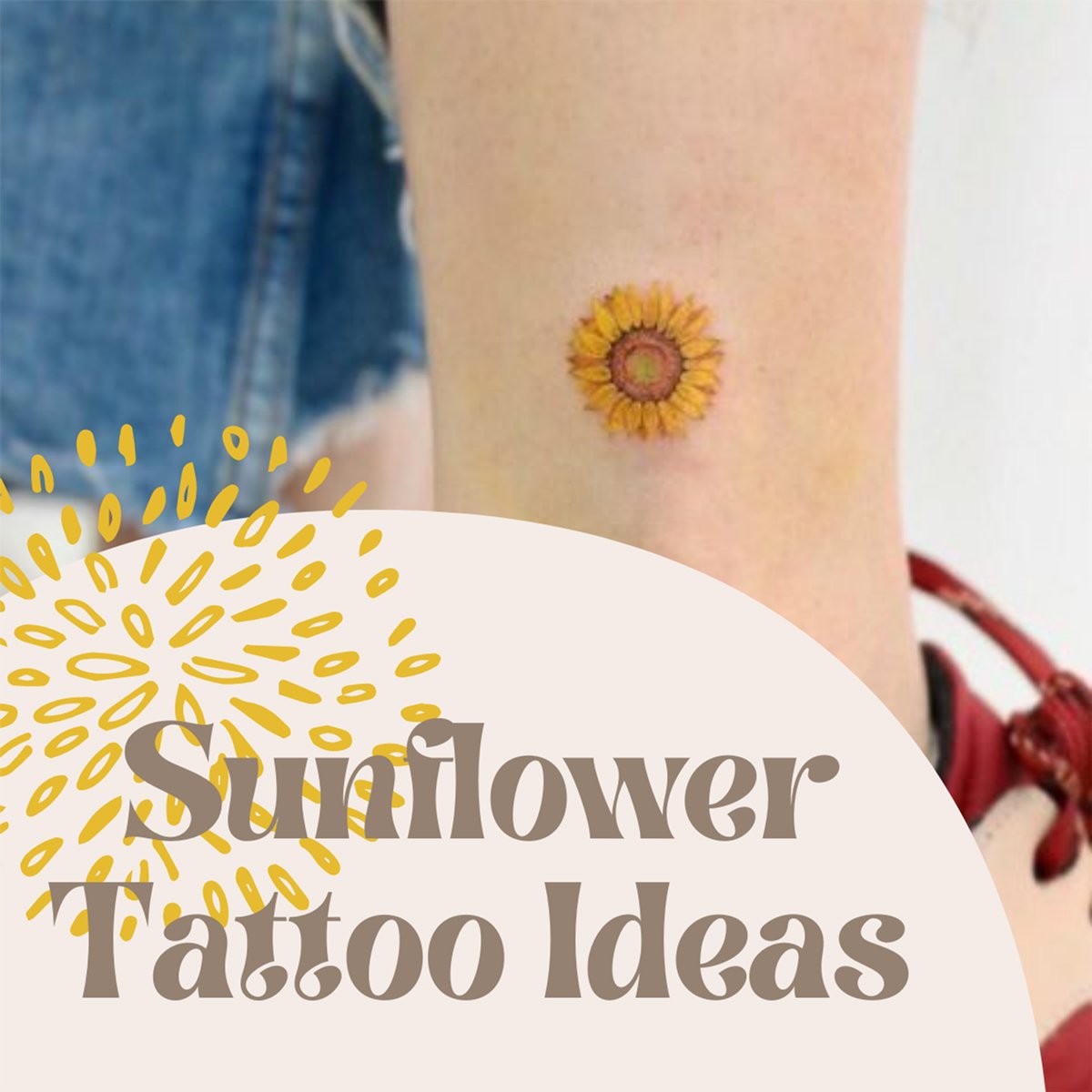 sunflower tattoos for men 0036