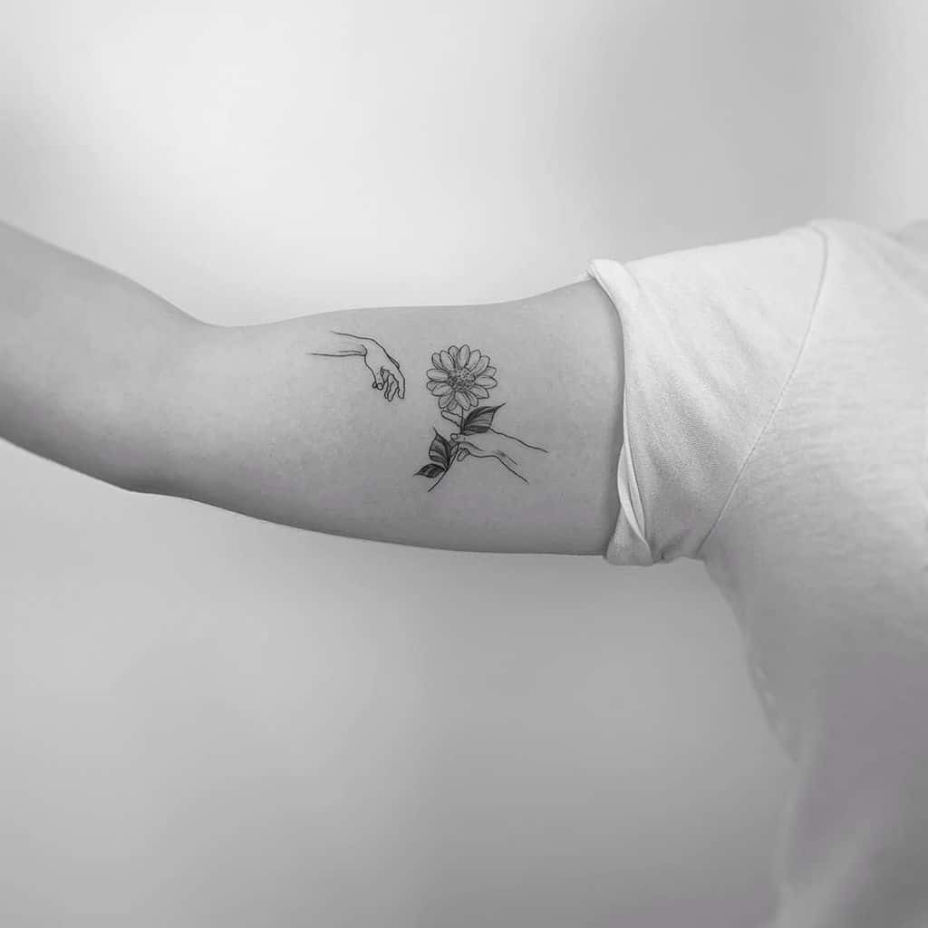 sunflower tattoos for men 0037