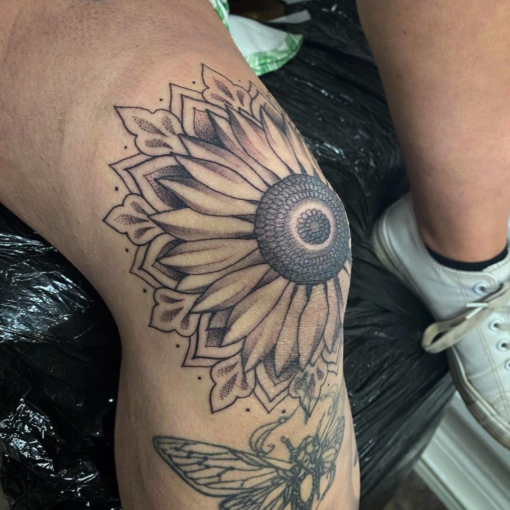 sunflower tattoos for men 0039