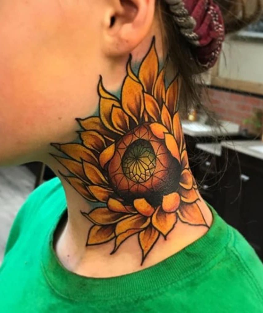 sunflower tattoos for men 0043