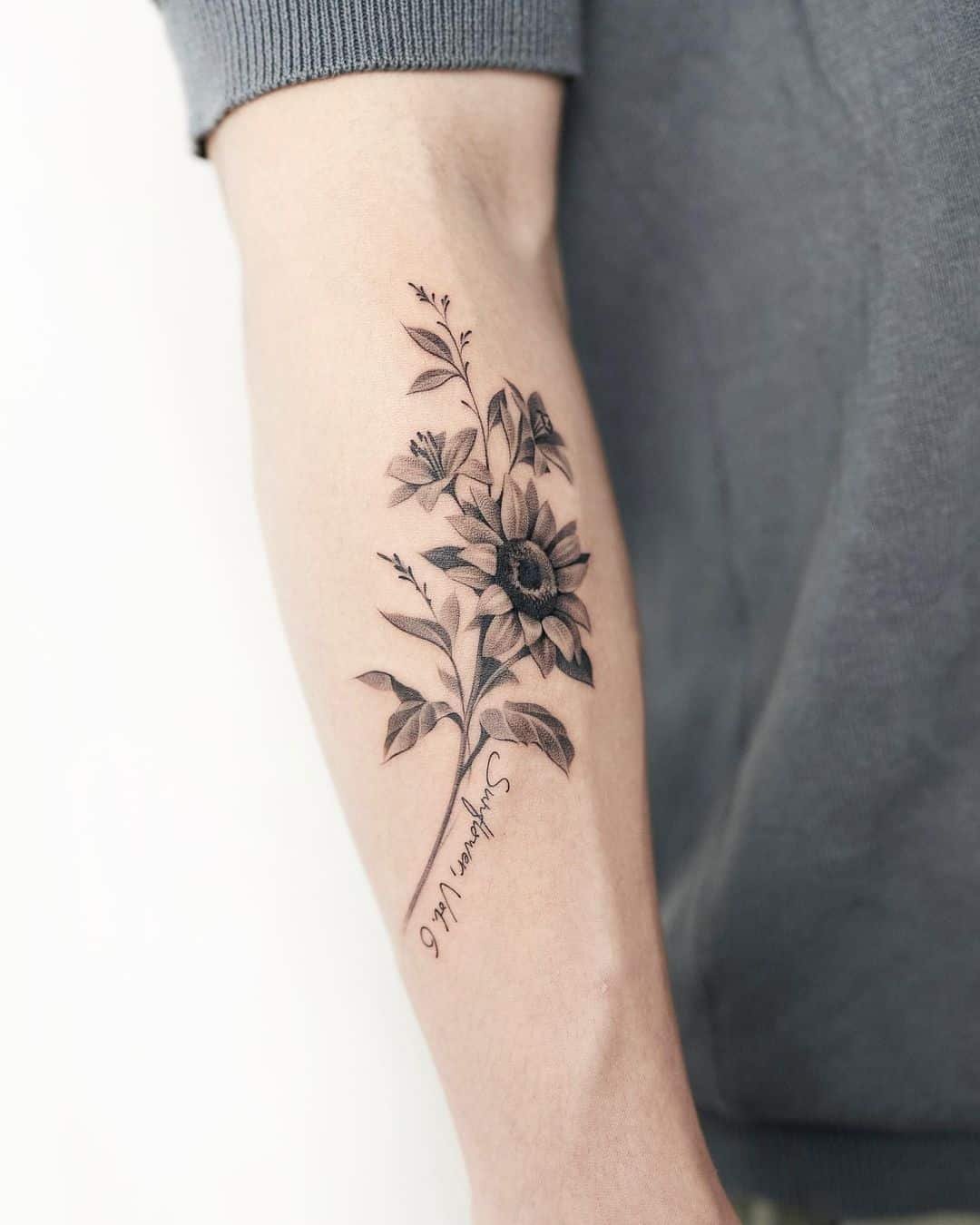 sunflower tattoos for men 0047